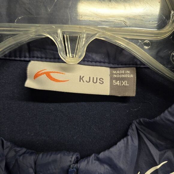 KJUS Mens Radiation Vest Golf Blue Size 54 XL WCAS Company Logo - Picture 2 of 10